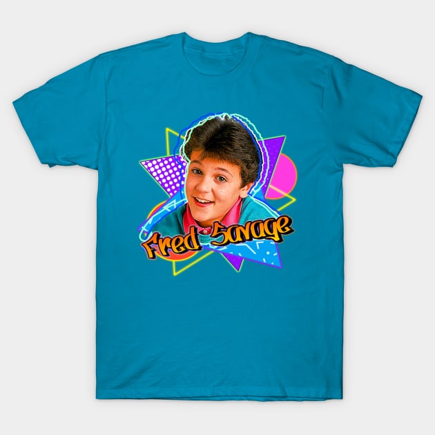 Fred Savage Retro 90s Style Graphics Fan Art T-Shirt by darklordpug